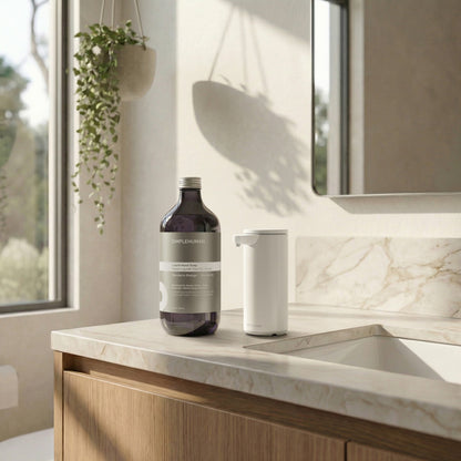 Simplehuman's Sensor Pump with Liquid Hand Soap Refill Bottle.