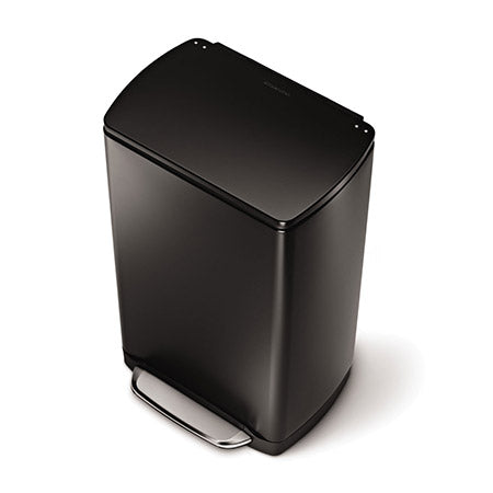 38L Wide-Step Rectangular Trash Can